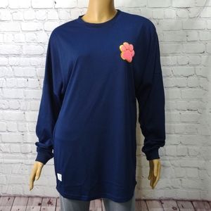 New Simply Southern Large Navy blue long sleeve Dog Lover Shirt